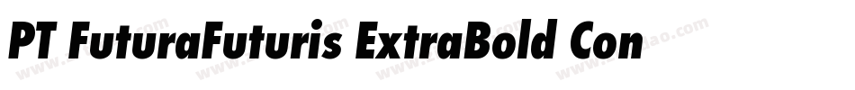 PT FuturaFuturis ExtraBold Condensed Cyrillic字体转换